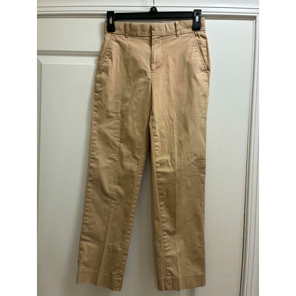 Tommy Hilfiger Boys Size 12 Khaki Chino Pants Straight Leg School Uniform